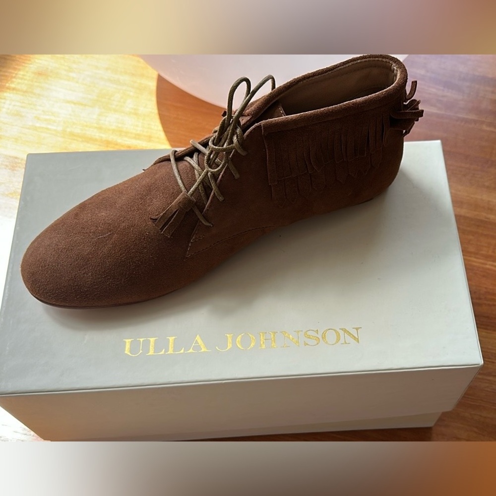 Ulla Johnson Brown Suede Ankle Boots